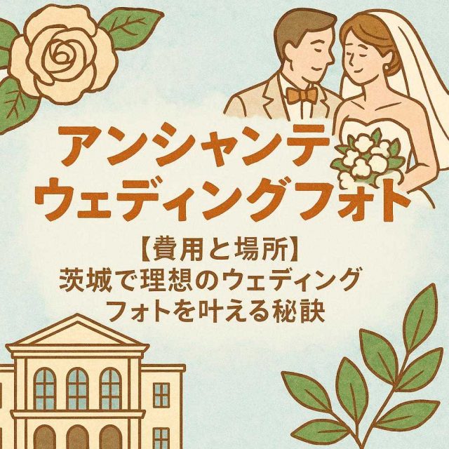 アンシャンテウェディングフォト「【費用と場所】茨城で理想のウェディングフォトを叶える秘訣」