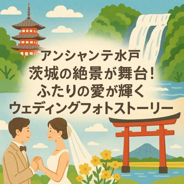 アンシャンテ水戸 「茨城の絶景が舞台！ふたりの愛が輝くウェディングフォトストーリー」