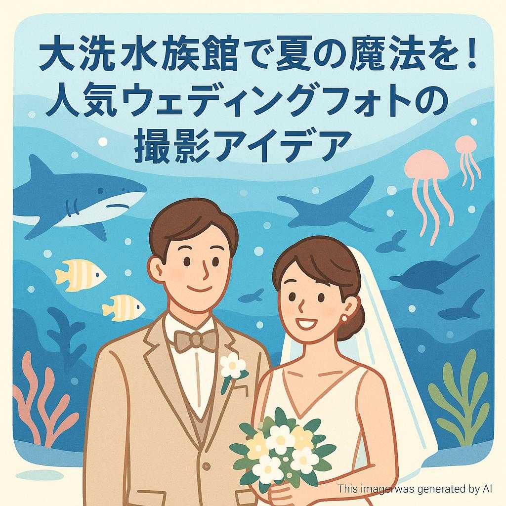 大洗水族館で夏の魔法を！人気ウェディングフォトの撮影アイデア