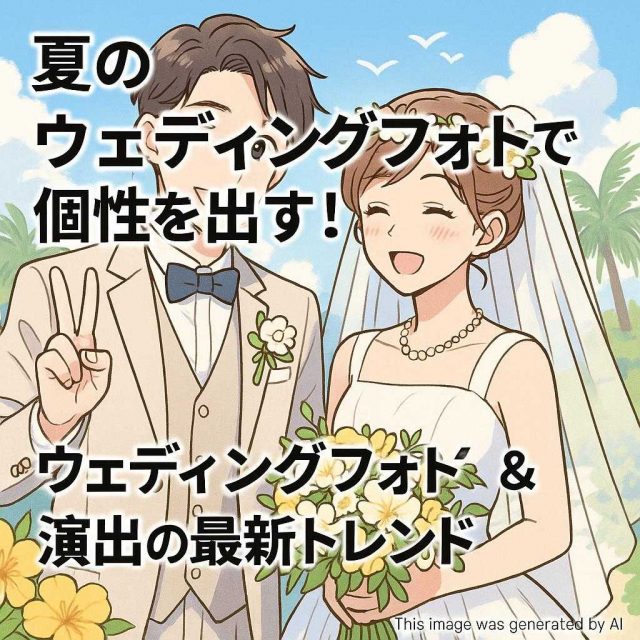 夏のウェディングフォトで個性を出す！ウェディングフォト＆演出の最新トレンド