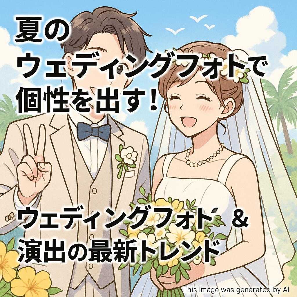 夏のウェディングフォトで個性を出す！ウェディングフォト＆演出の最新トレンド