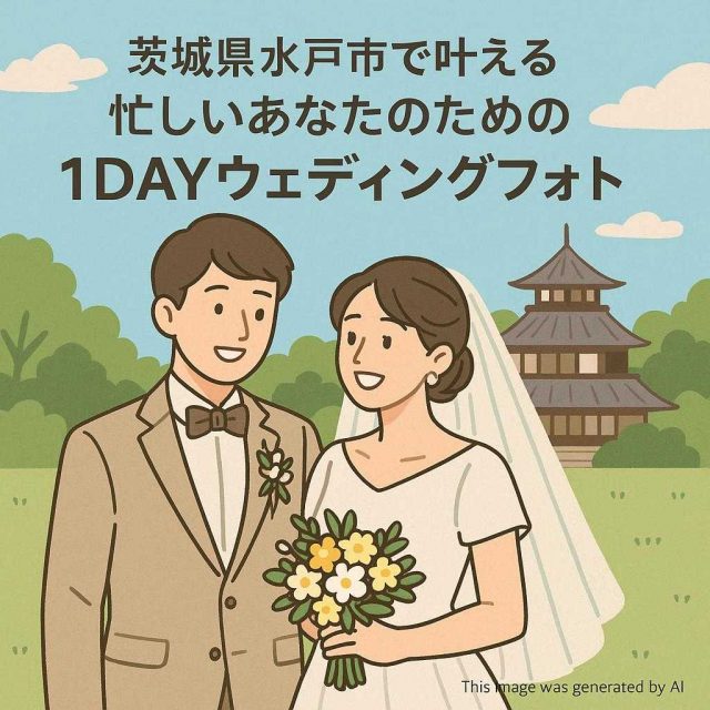 茨城県水戸市で叶えるお忙しいあなたのための1DAYウェディングフォト