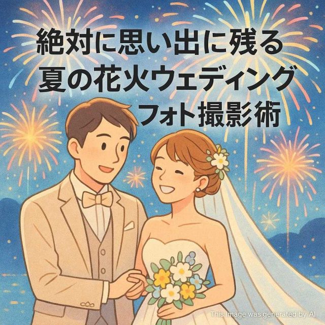 絶対に思い出に残る夏の花火ウェディングフォト撮影術