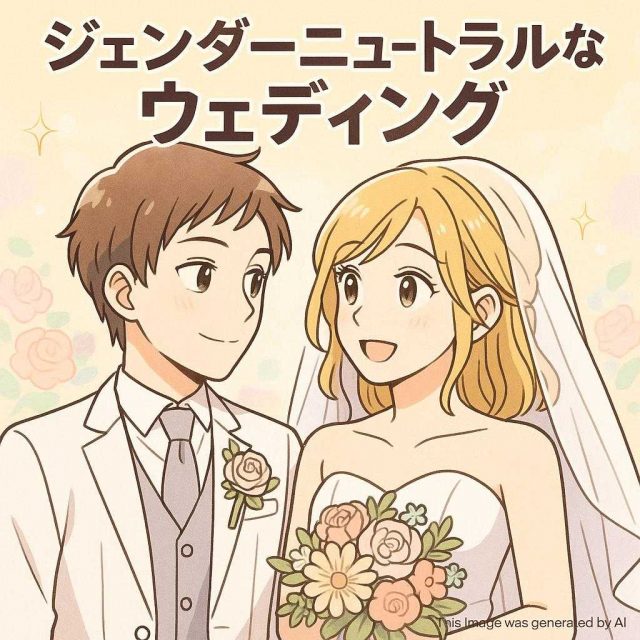 ジェンダーニュートラルなウェディング