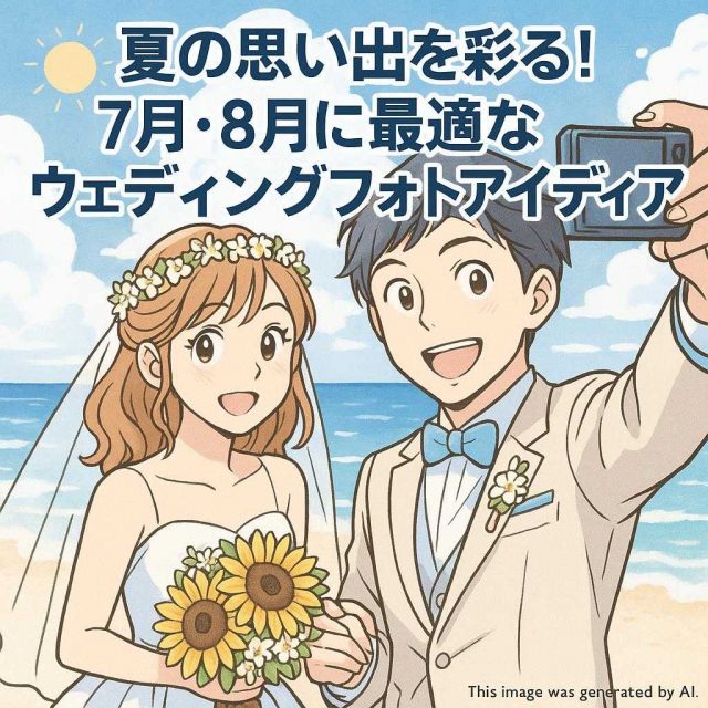 夏の思い出を彩る！7月・8月に最適なウェディングフォトアイディア