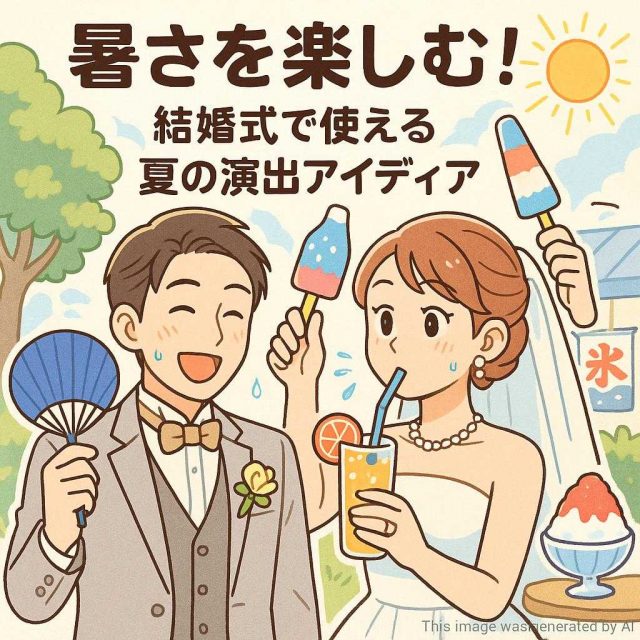 暑さを楽しむ！結婚式で使える夏の演出アイディア