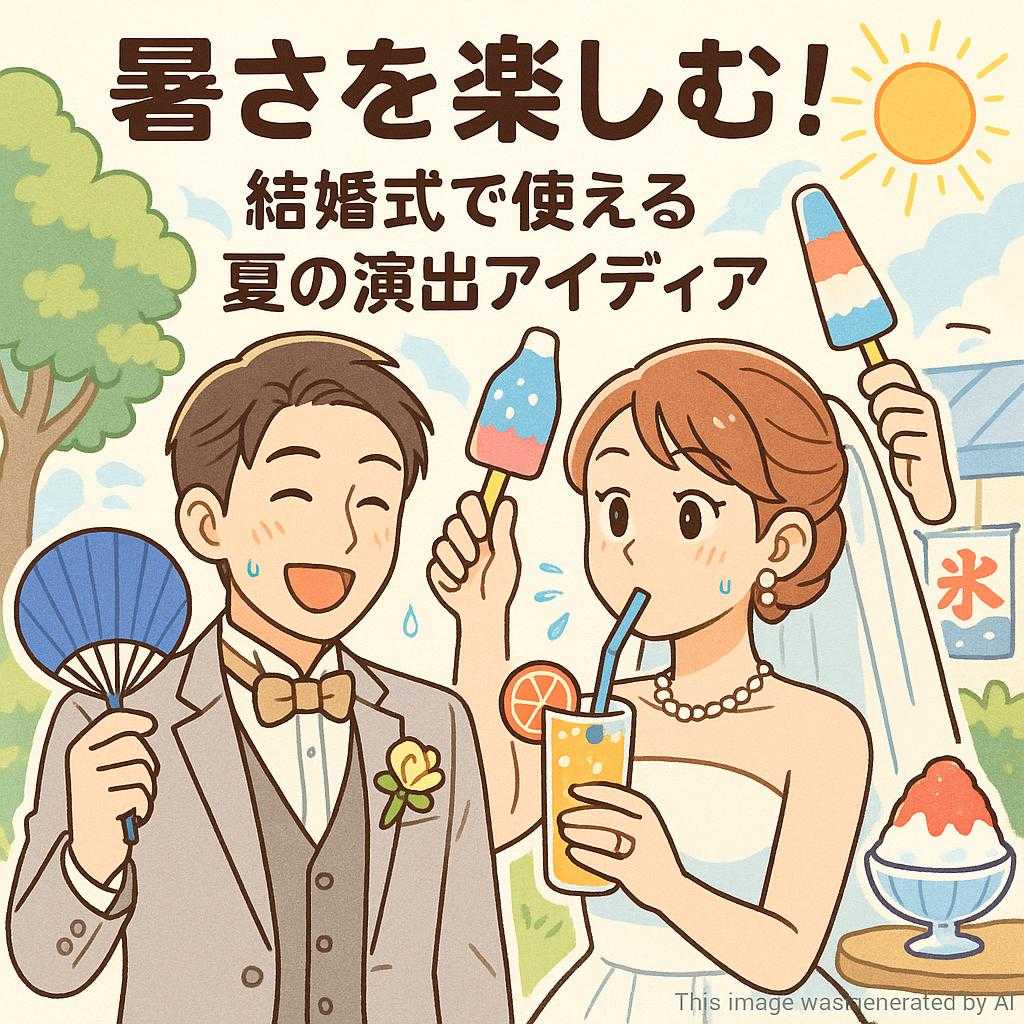 暑さを楽しむ！結婚式で使える夏の演出アイディア