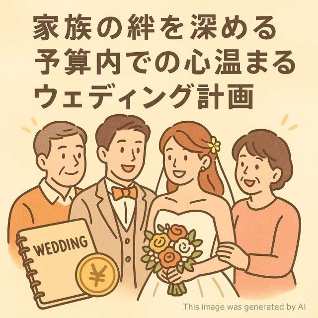 家族の絆を深める予算内での心温まるウェディング計画