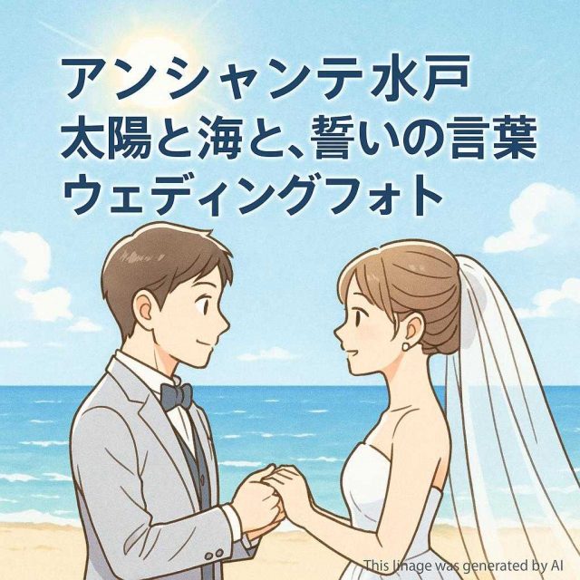 アンシャンテ水戸 太陽と海と、誓いの言葉 ウェディングフォト