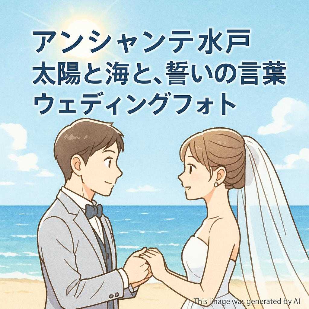 アンシャンテ水戸 太陽と海と、誓いの言葉 ウェディングフォト