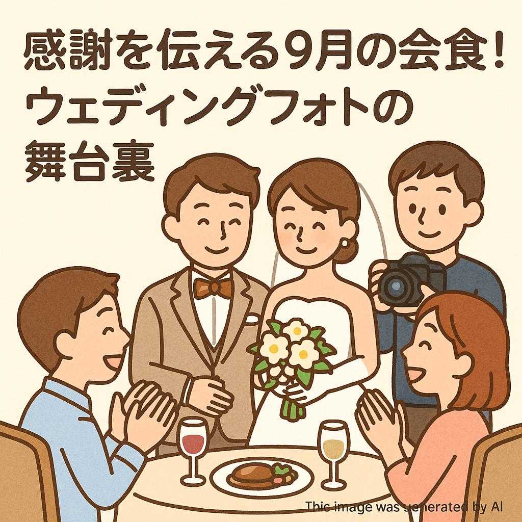 感謝を伝える9月の会食! ウェディングフォトの舞台裏