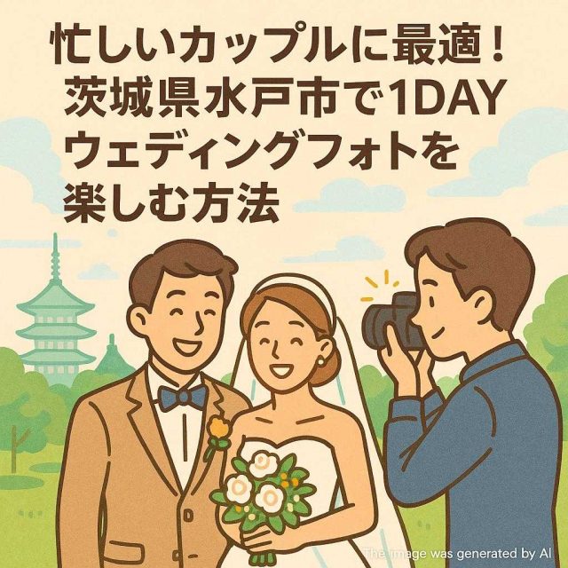 忙しいカップルに最適！茨城県水戸市で1DAYウェディングフォトを楽しむ方法