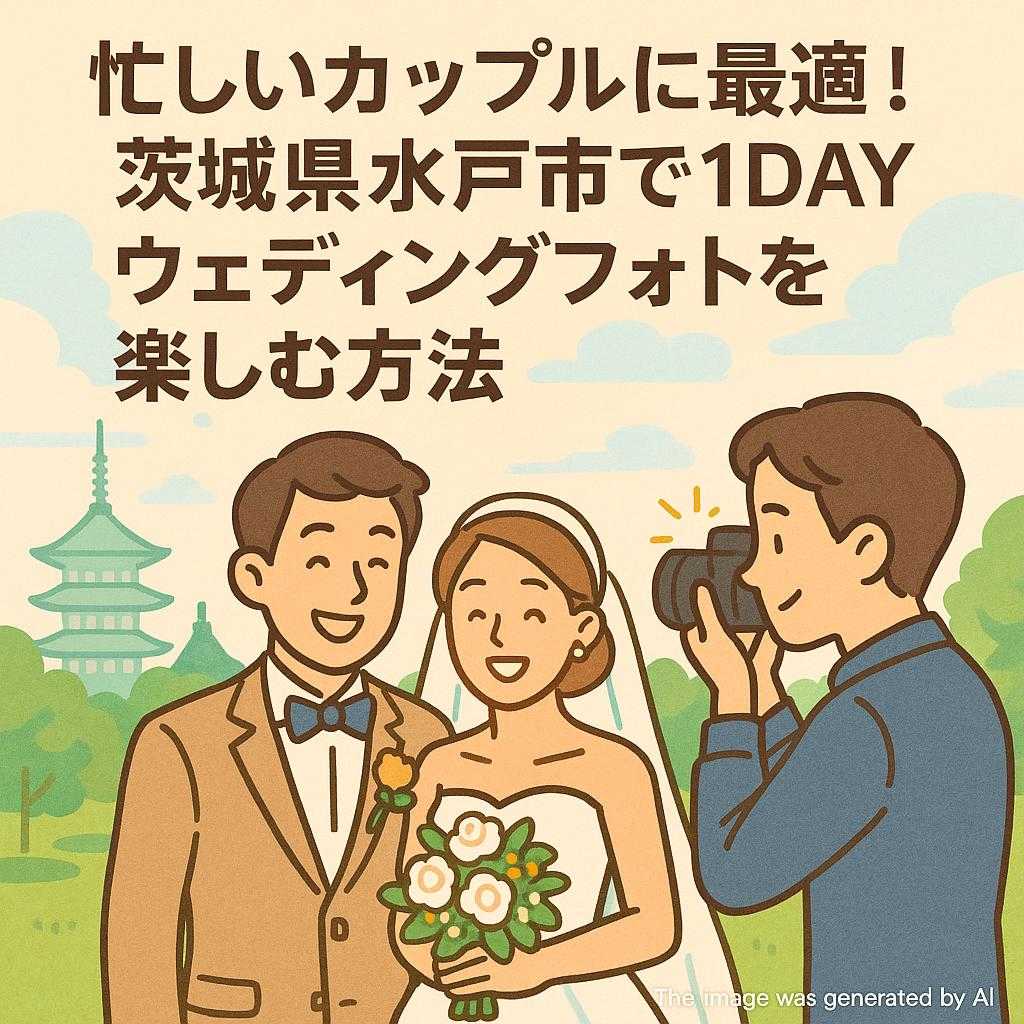 忙しいカップルに最適！茨城県水戸市で1DAYウェディングフォトを楽しむ方法
