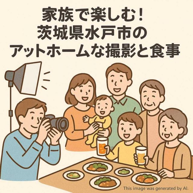 家族で楽しむ！茨城県水戸市のアットホームな撮影と食事会