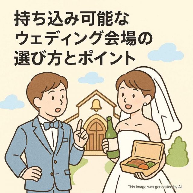 持ち込み可能なウェディング会場の選び方とポイント
