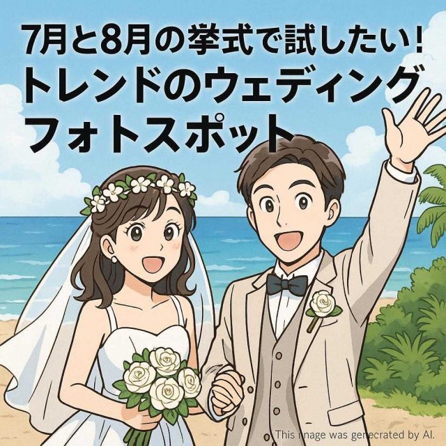 7月と8月の挙式で試したい！トレンドのウェディングフォトスポット