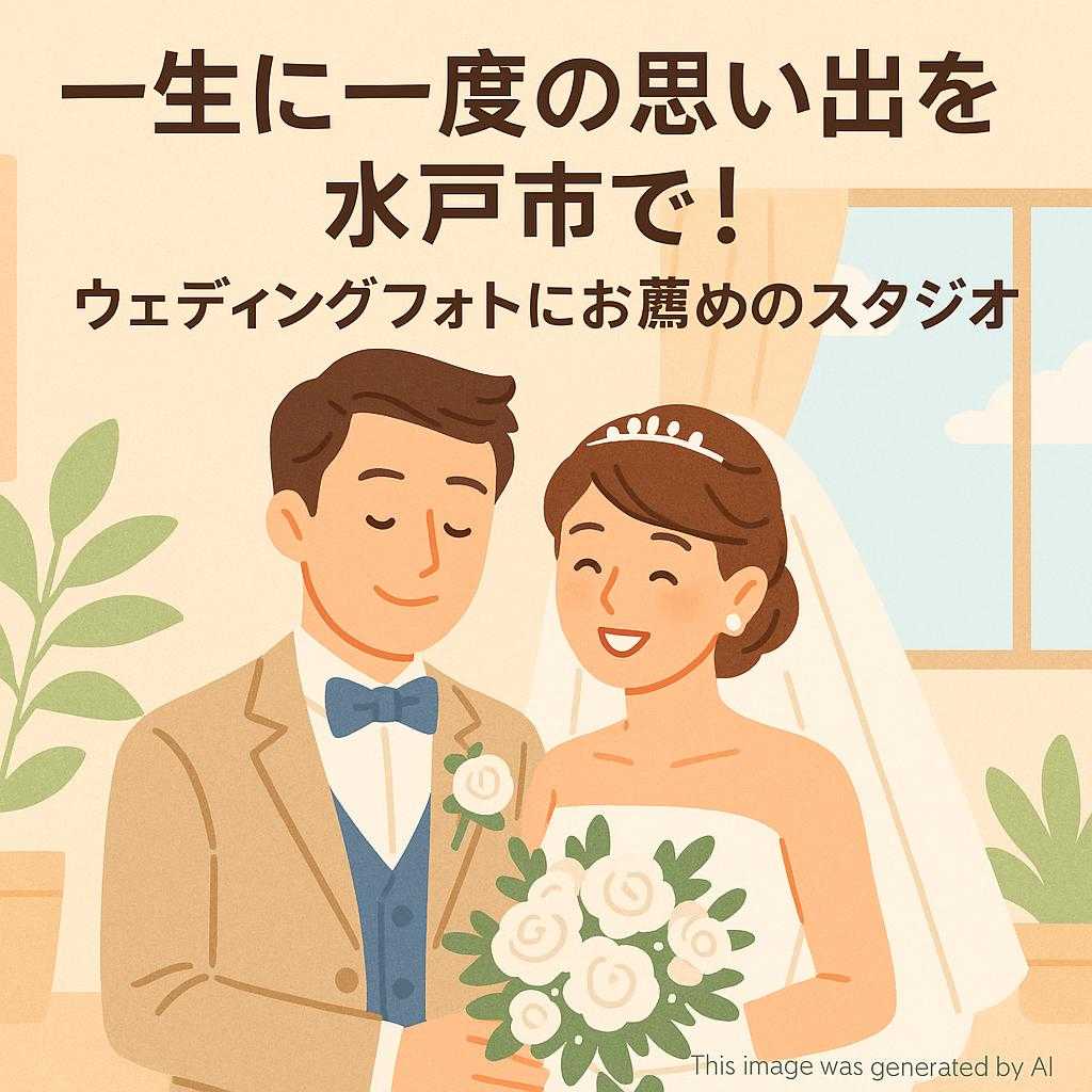 一生に一度の思い出を水戸市で！ウェディングフォトにお薦めのスタジオ