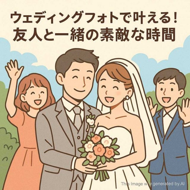 ウェディングフォトで叶える！友人と一緒の素敵な時間