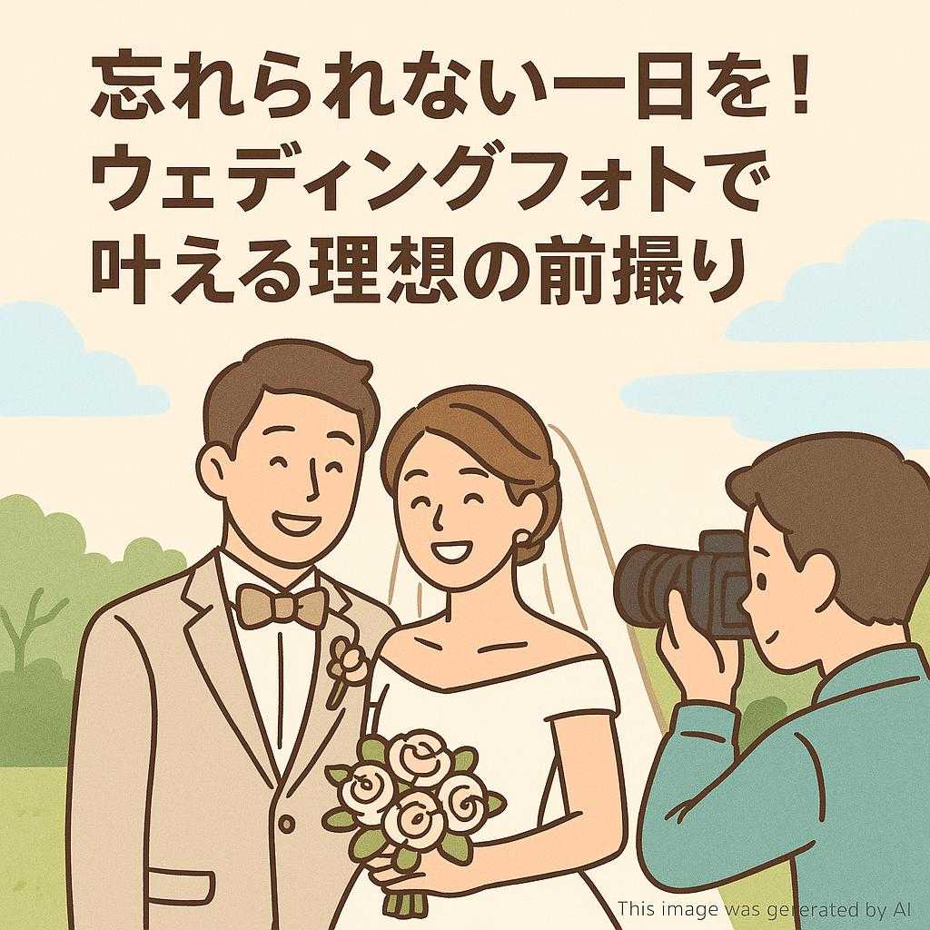 忘れられない一日を！ウェディングフォトで叶える理想の前撮り