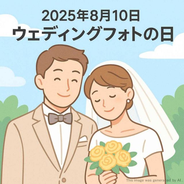 2025年8月10日ウェディングフォトの日