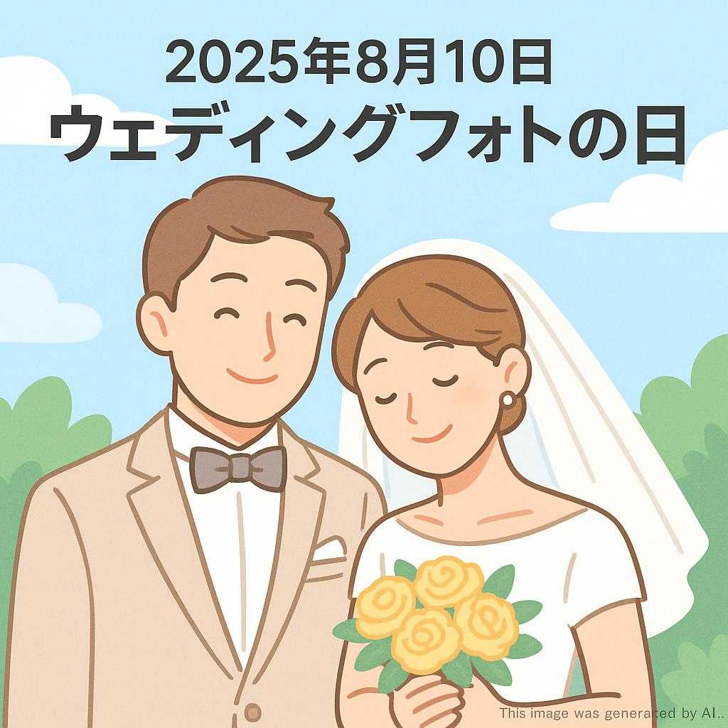 2025年8月10日ウェディングフォトの日