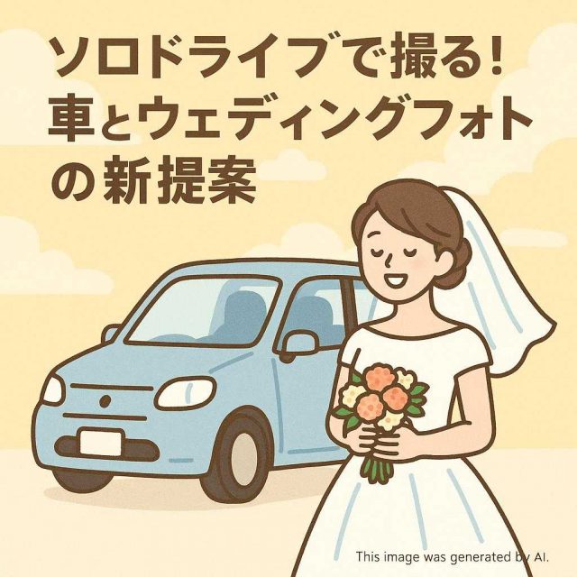 ソロドライブで撮る！車とウェディングフォトの新提案