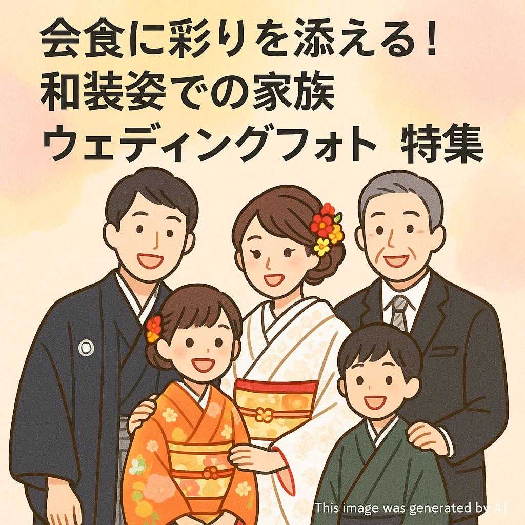 会食に彩りを添える！和装姿での家族ウェディングフォト特集