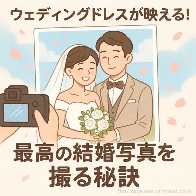 ウェディングドレスが映える！最高の結婚写真を撮る秘訣