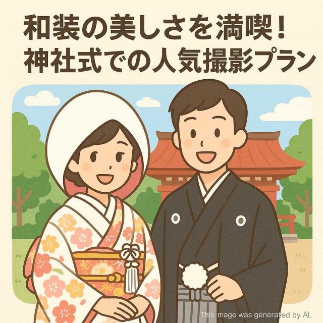 和装の美しさを満喫！神社式での人気撮影プラン