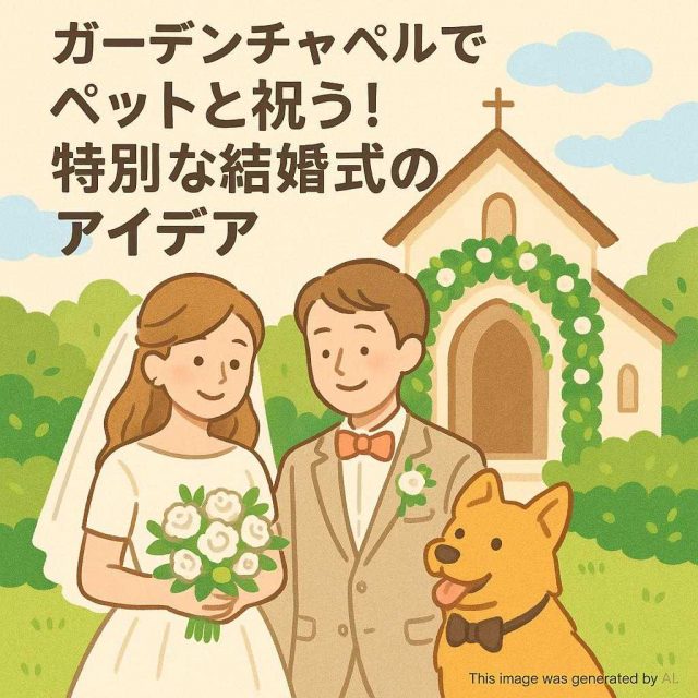 ガーデンチャペルでペットと祝う！特別な結婚式のアイデア