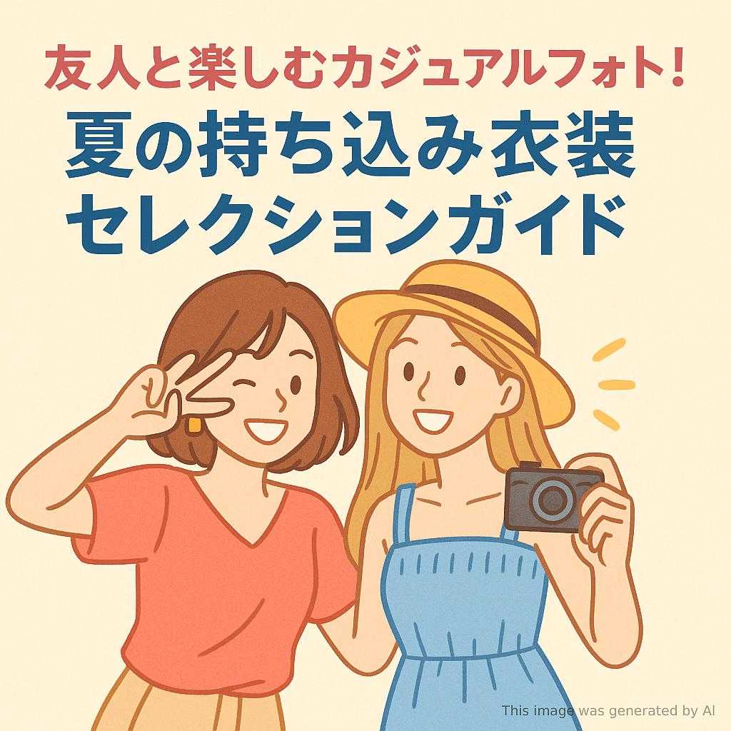 友人と楽しむカジュアルフォト！夏の持ち込み衣裳セレクションガイド