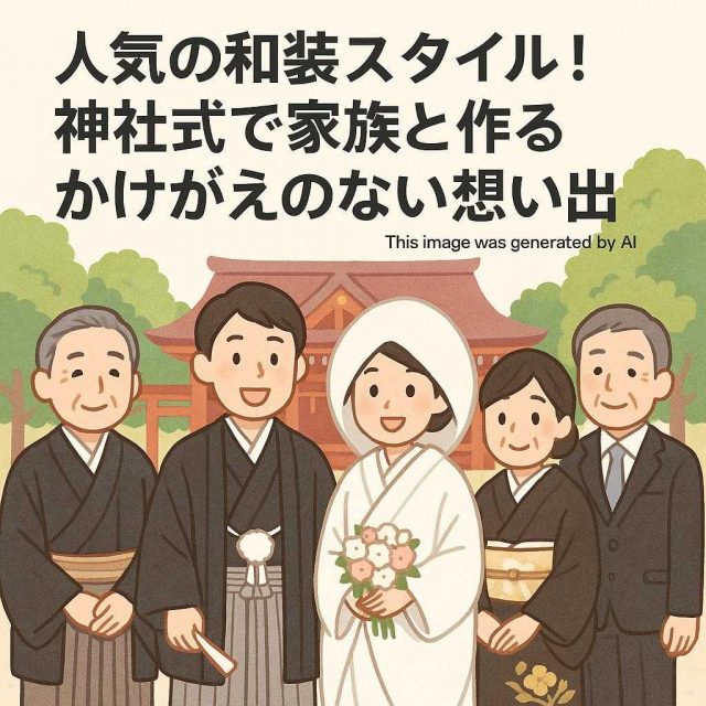 人気の和装スタイル！神社式で家族と作るかけがえのない想い出