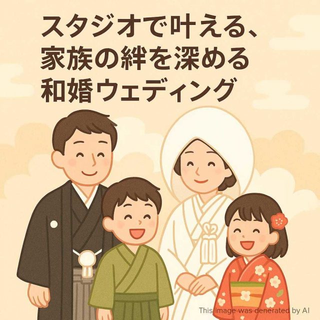 スタジオで叶える、家族の絆を深める和婚ウェディング