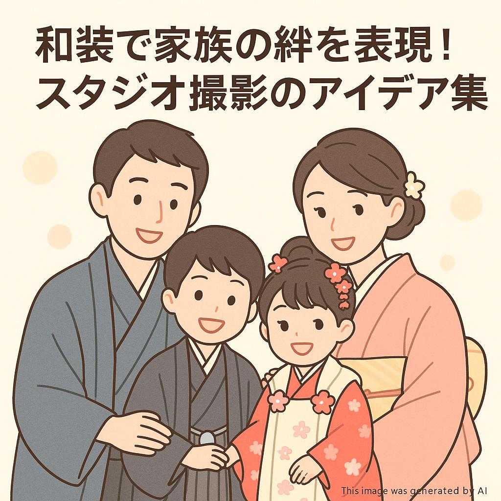 和装で家族の絆を表現！スタジオ撮影のアイデア集