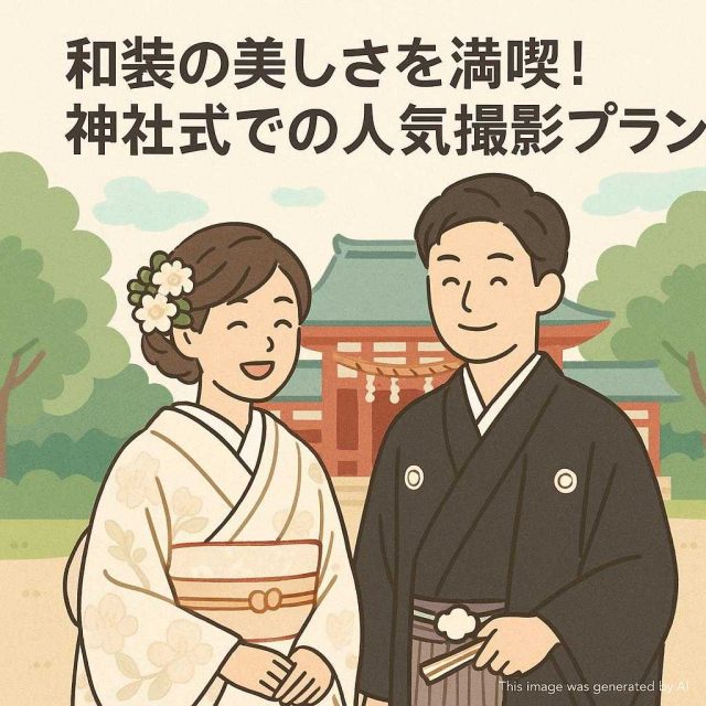 和装の美しさを満喫！神社式での人気撮影プラン