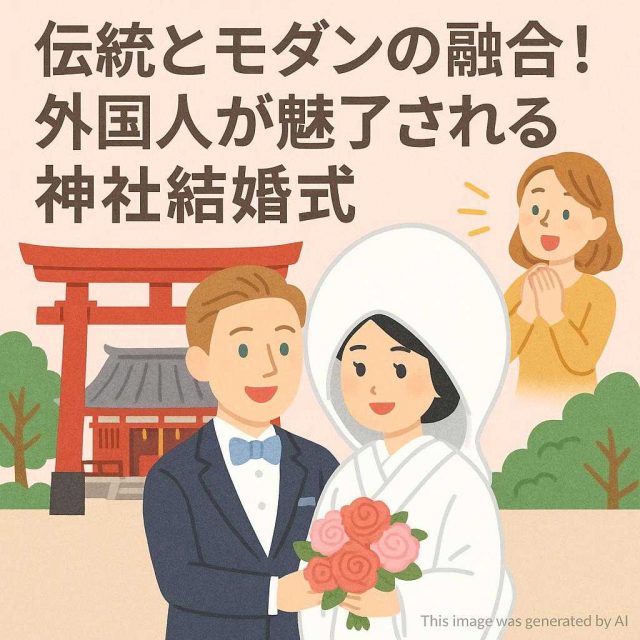伝統とモダンの融合！外国人が魅了される神社結婚式