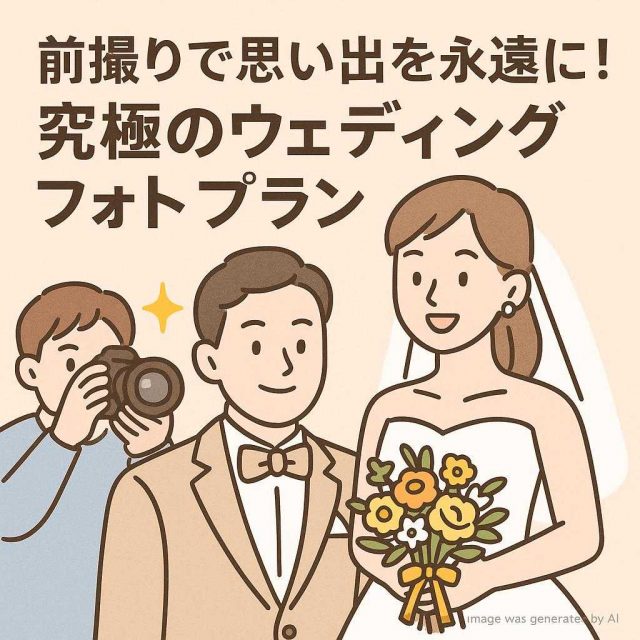 前撮りで思い出を永遠に！究極のウェディングフォトプラン