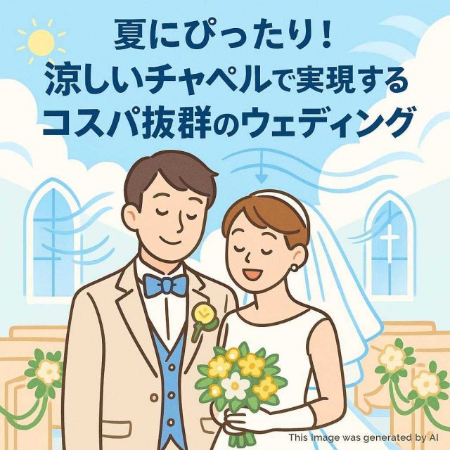 夏にぴったり！涼しいチャペルで実現するコスパ抜群のウェディング