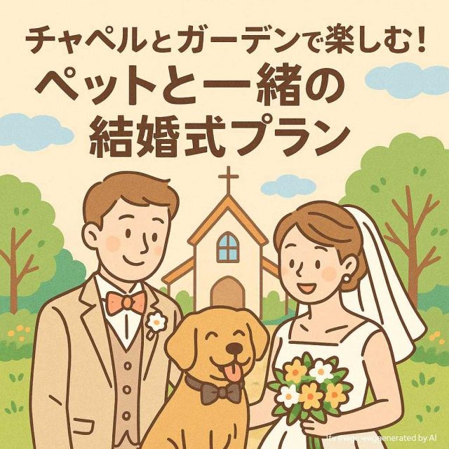 チャペルとガーデンで楽しむ！ペットと一緒の結婚式プラン