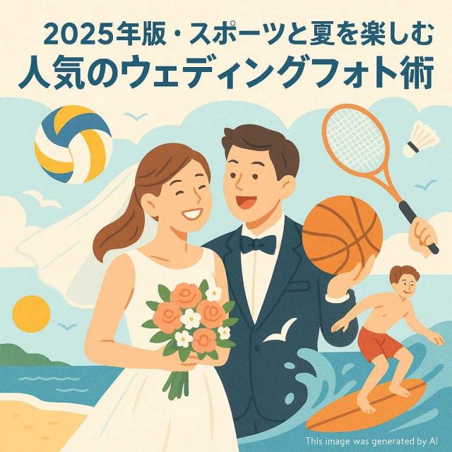 2025年版・スポーツと夏を楽しむ人気のウェディングフォト術