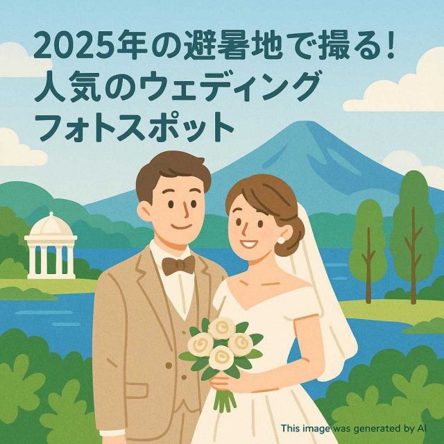 2025年の避暑地で撮る！人気のウェディングフォトスポット