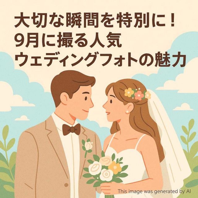 大切な瞬間を特別に！9月に撮る人気ウェディングフォトの魅力