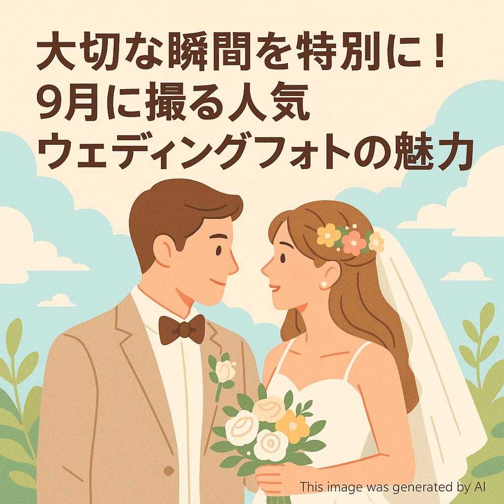 大切な瞬間を特別に！9月に撮る人気ウェディングフォトの魅力