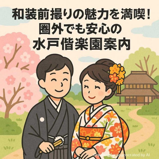 和装前撮りの魅力を満喫！圏外でも安心の水戸偕楽園案内
