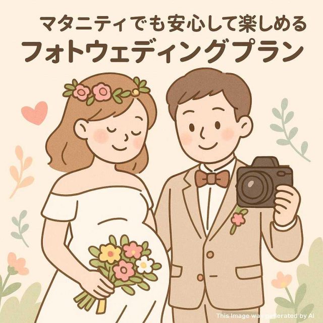 マタニティでも安心して楽しめるフォトウェディングプラン