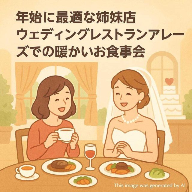 年始に最適な姉妹店 ウェディングレストランアレーズでの暖かいお食事会