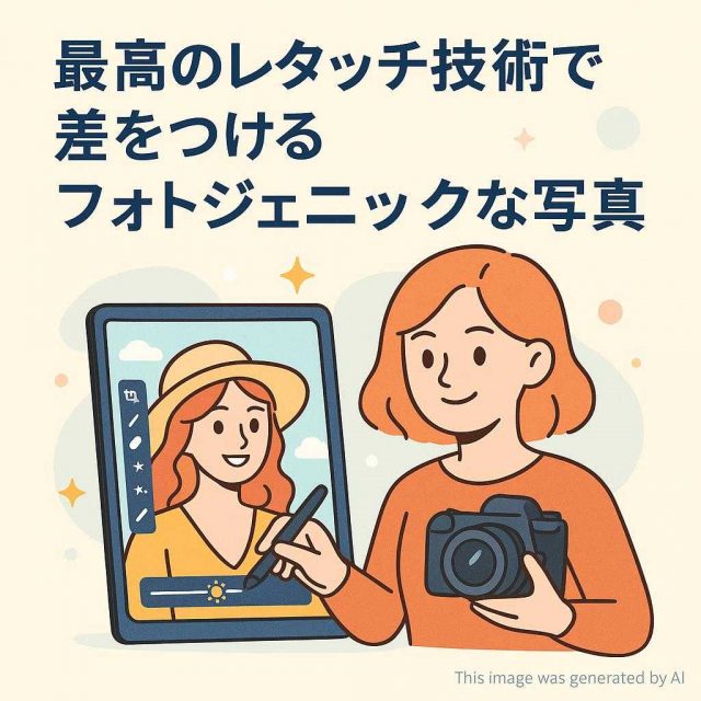 最高のレタッチ技術で差をつけるフォトジェニックな写真
