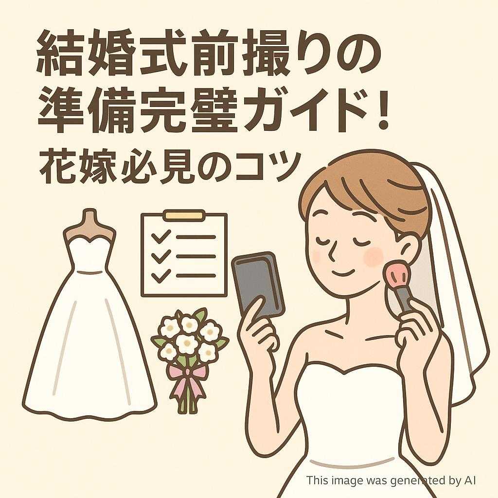 結婚式前撮りの準備完璧ガイド！花嫁必見のコツ
