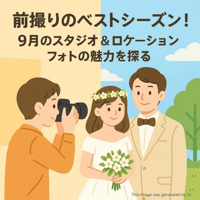 前撮りのベストシーズン！9月のスタジオ＆ロケーションフォトの魅力を探る
