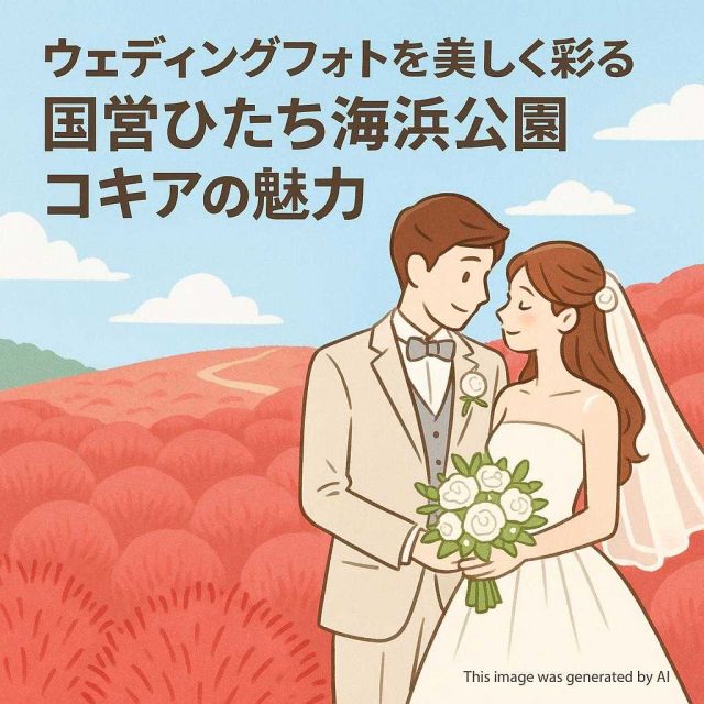 ウェディングフォトを美しく彩る国営ひたち海浜公園コキアの魅力